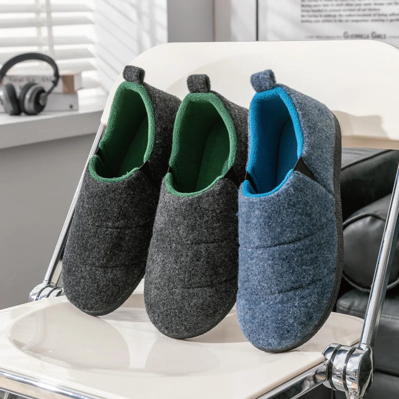 Chausson orthopédique homme intérieur doux en laine