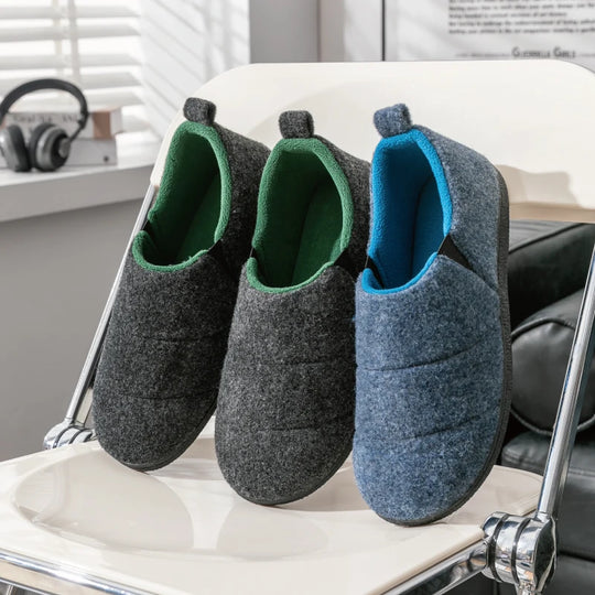 Chausson orthopédique homme intérieur doux en laine