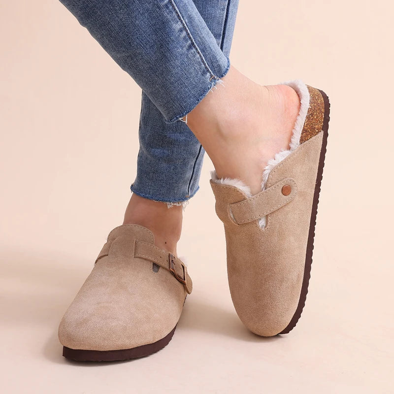 Chausson orthopédique femme à bride réglable