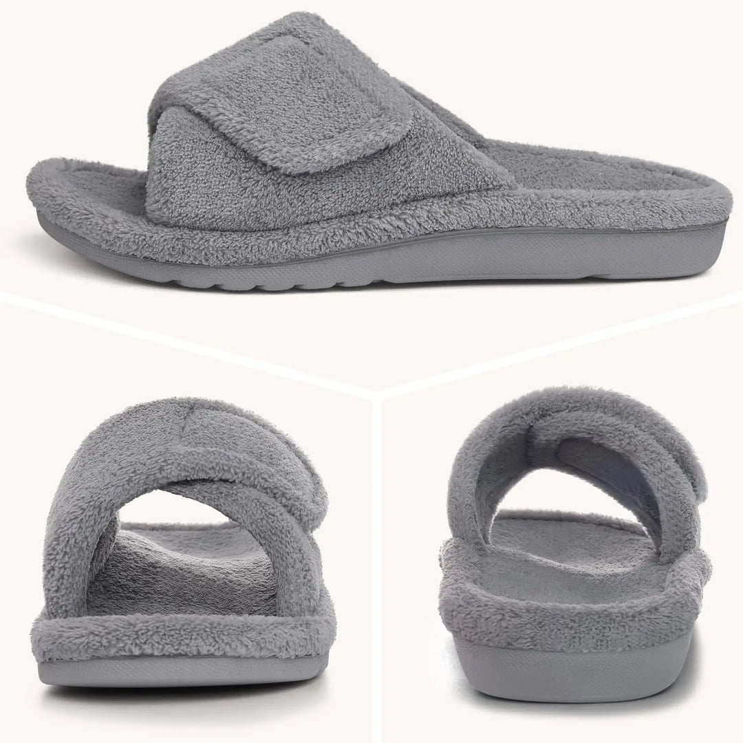 Chausson orthopédique femme en tissu éponge doux