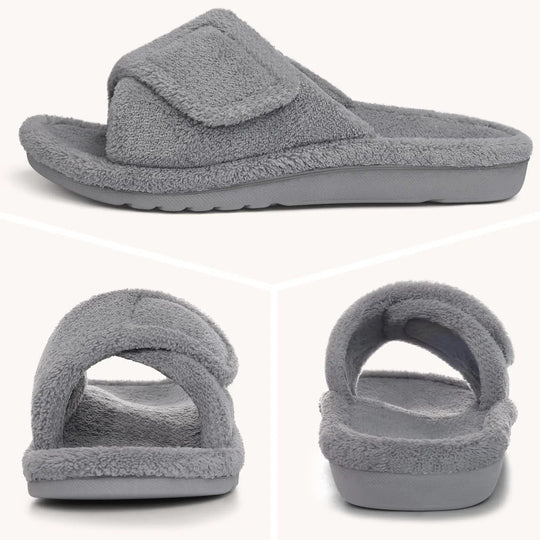 Chausson orthopédique femme en tissu éponge doux