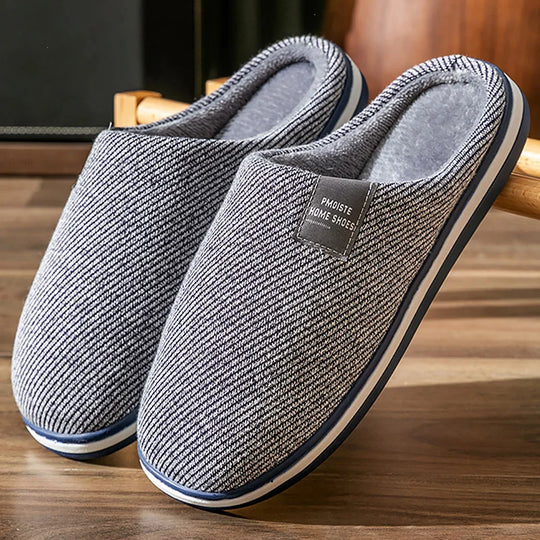 Chausson orthopédique homme rayé esprit rétro