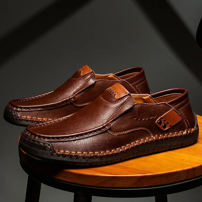 Mocassin orthopédique homme souple et marche confort