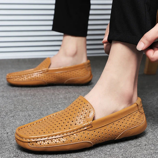 Mocassin orthopédique homme ajouré respirant