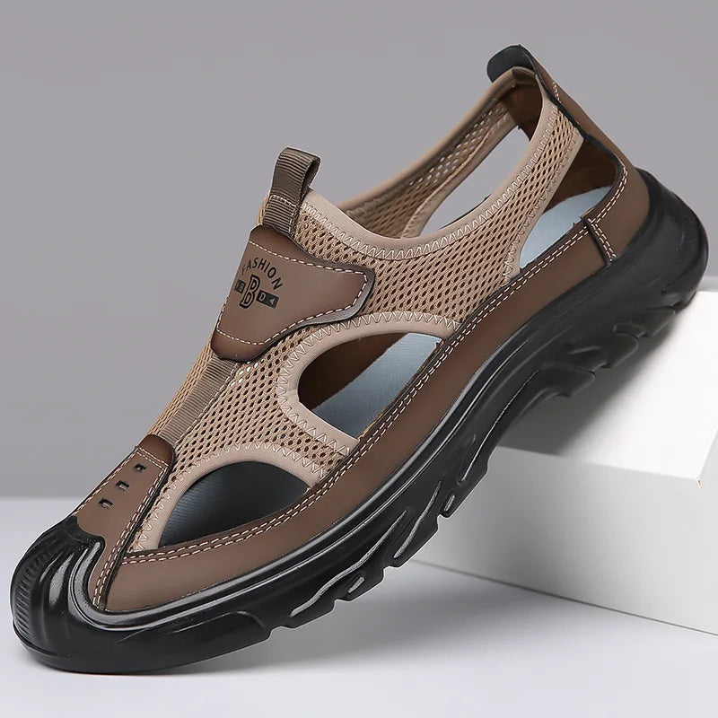 Sandale orthopédique homme aérée et souple