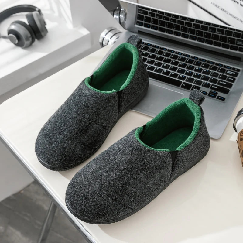 Chausson orthopédique homme intérieur doux en laine