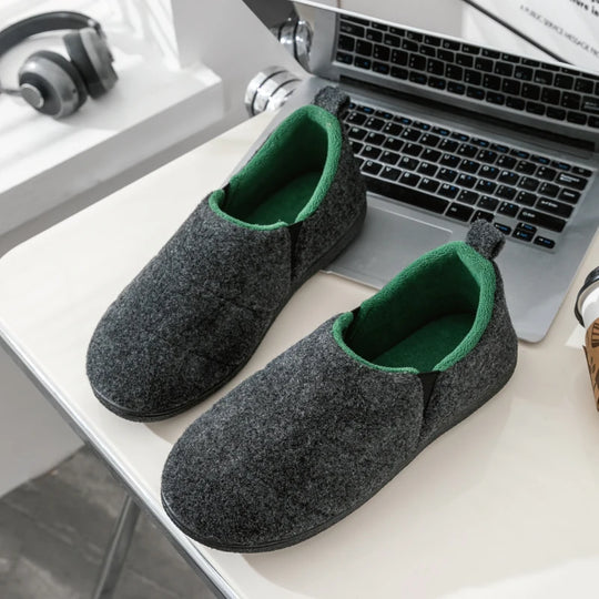 Chausson orthopédique homme intérieur doux en laine