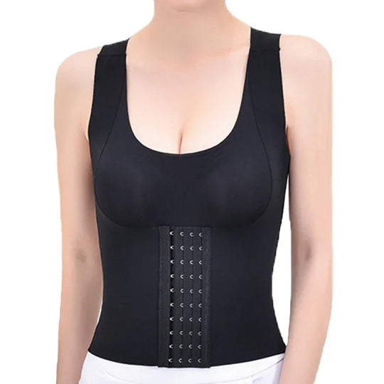 Corset orthopédique lombaire gainant 3-en-1 avec fermeture à crochets