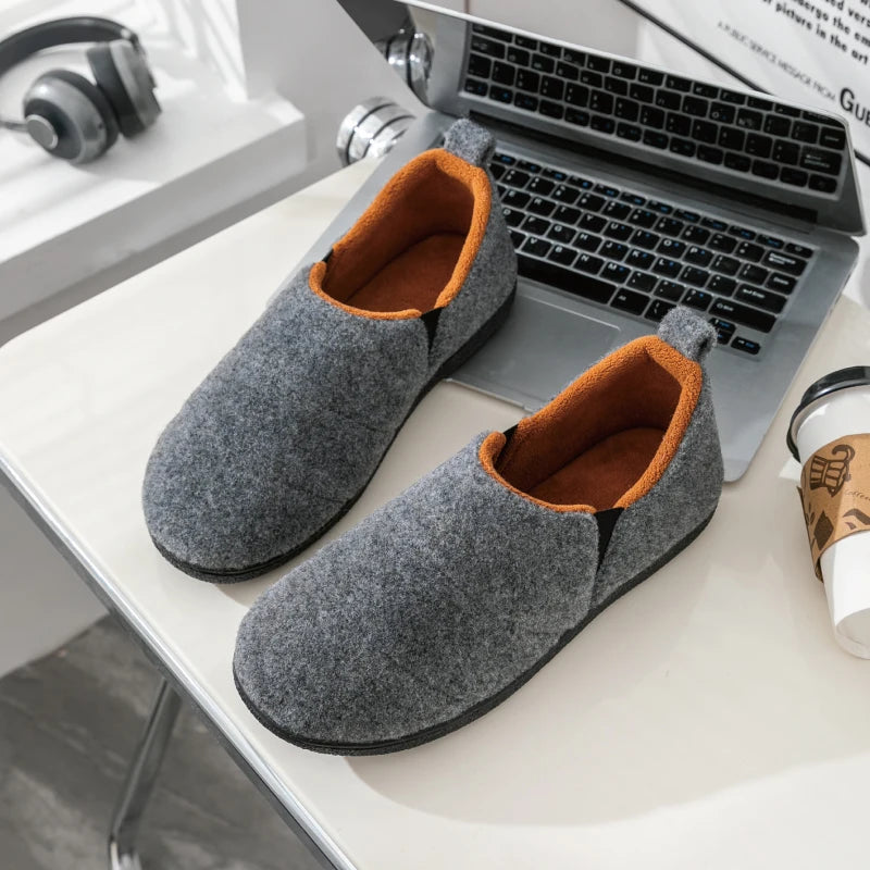 Chausson orthopédique homme intérieur doux en laine