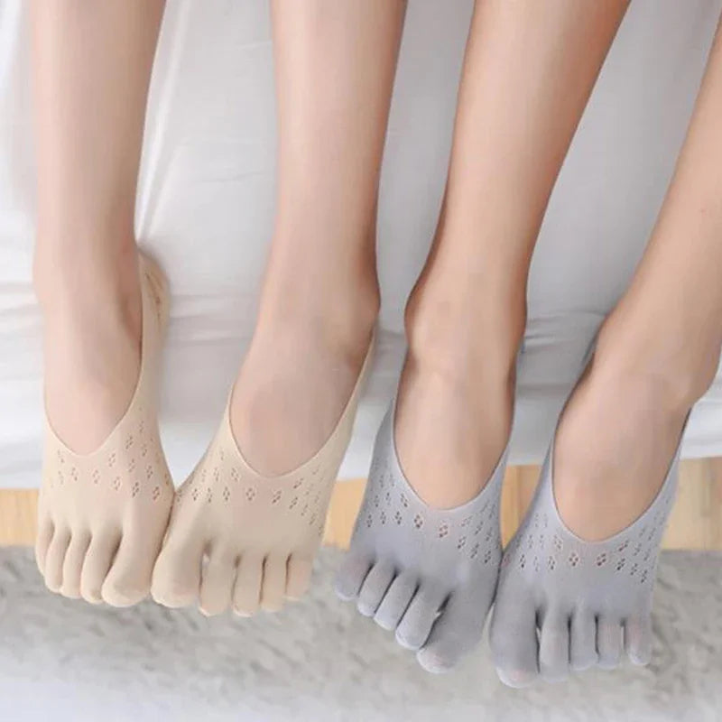 Chaussette orthopédique femme invisible à orteils séparés