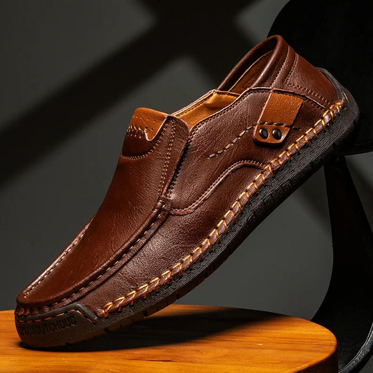 Mocassin orthopédique homme souple et marche confort