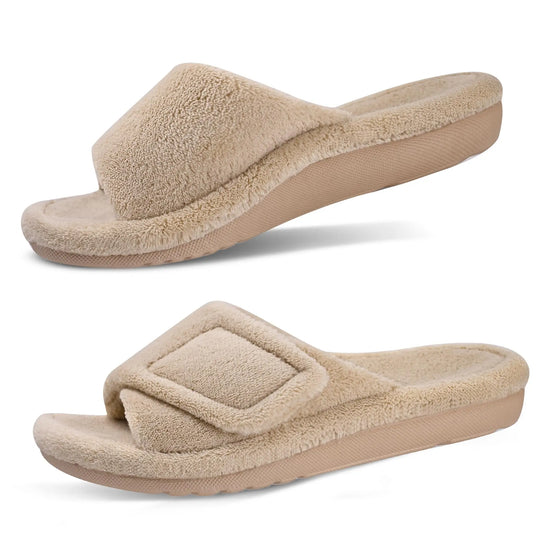 Chausson orthopédique femme en tissu éponge doux