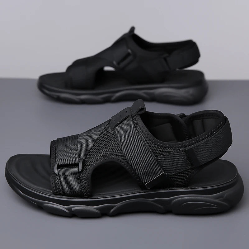 Sandale orthopédique homme à maintien croisé