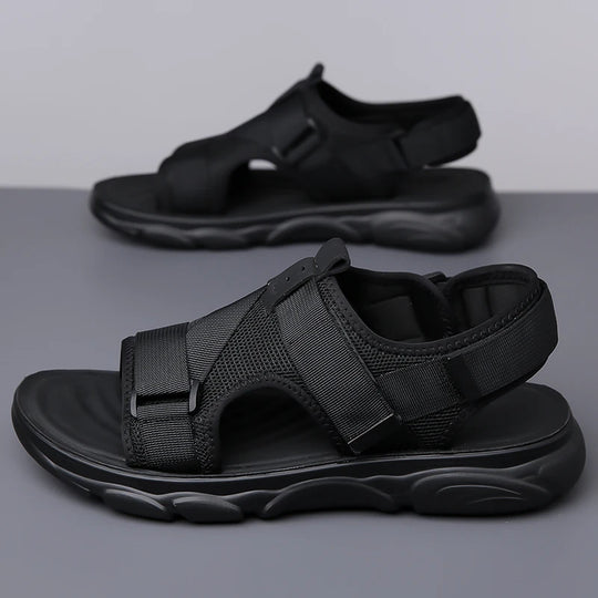 Sandale orthopédique homme à maintien croisé