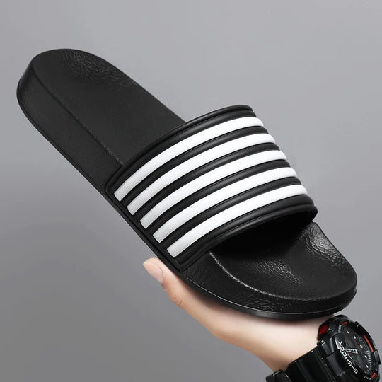 Claquette orthopédique homme style sportif à bandes
