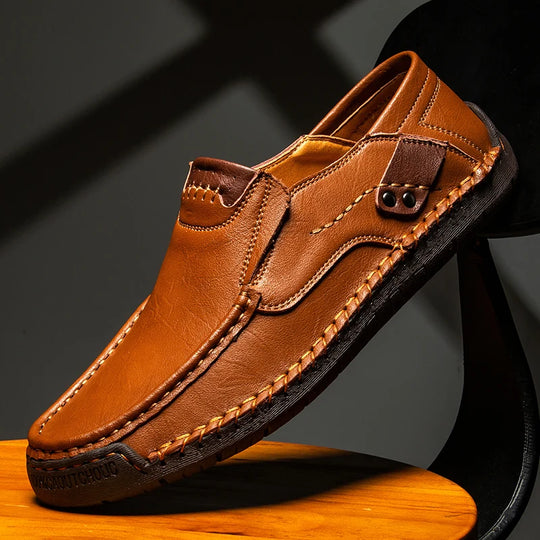 Mocassin orthopédique homme souple et marche confort