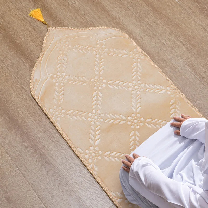 Tapis de prière orthopédique avec rembourrage antidérapant