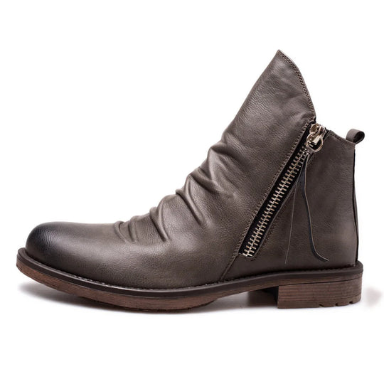 Botte orthopédique homme à fermeture éclair pratique