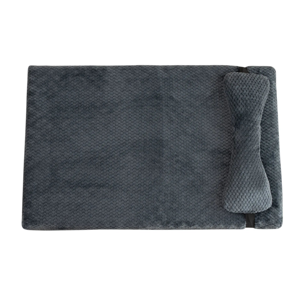 Tapis orthopédique chien apaisant avec coussin intégré