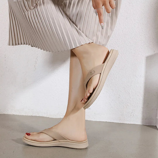 Tong orthopédique femme à effet mémoire de forme