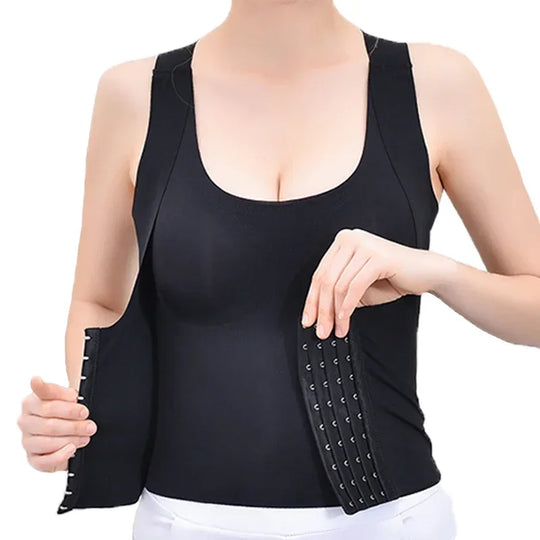 Corset orthopédique lombaire gainant 3-en-1 avec fermeture à crochets