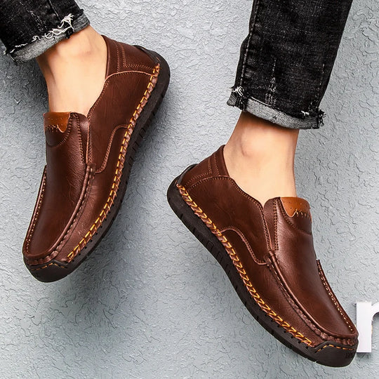 Mocassin orthopédique homme souple et marche confort