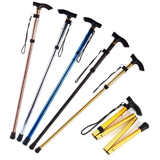 Canne orthopédique réglable et pliable avec dragonne