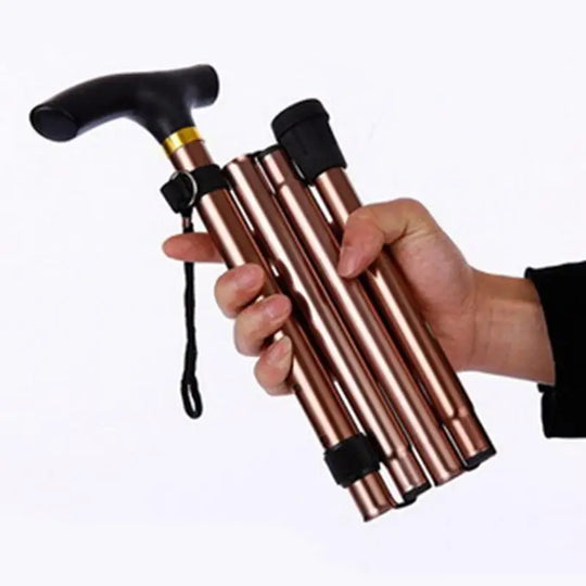 Canne orthopédique réglable et pliable avec dragonne