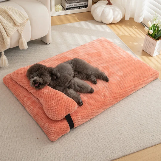 Tapis orthopédique chien apaisant avec coussin intégré