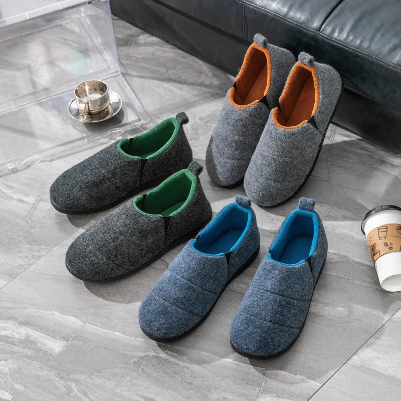 Chausson orthopédique homme intérieur doux en laine