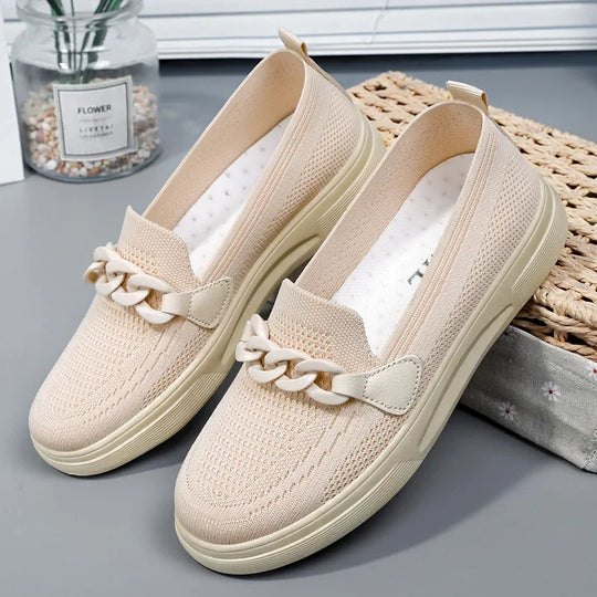Mocassin orthopédique femme à bride fantaisie
