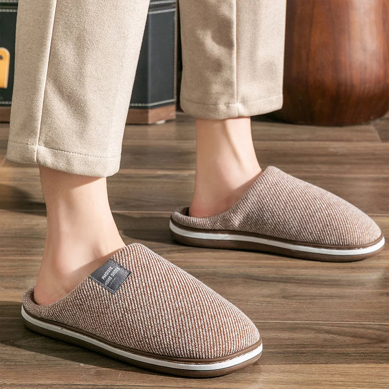 Chausson orthopédique homme rayé esprit rétro