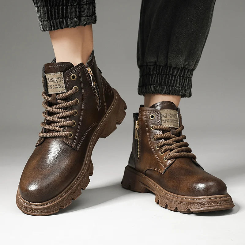 Botte orthopédique homme imperméable et résistante