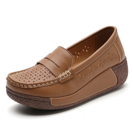 Mocassin orthopédique femme ajouré respirant