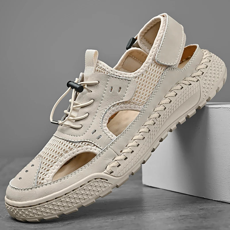 Sandale orthopédique homme à maille respirante