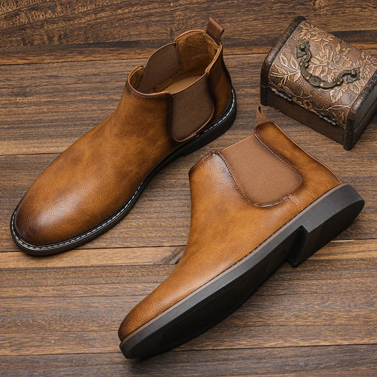 Botte orthopédique homme style vieilli moderne