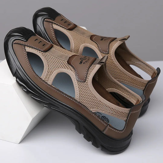 Sandale orthopédique homme aérée et souple