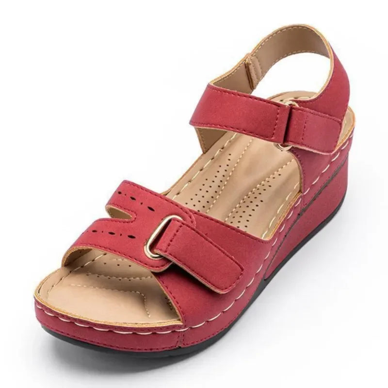 Sandale orthopédique femme à scratch ergonomique