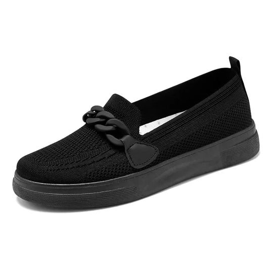 Mocassin orthopédique femme à bride fantaisie