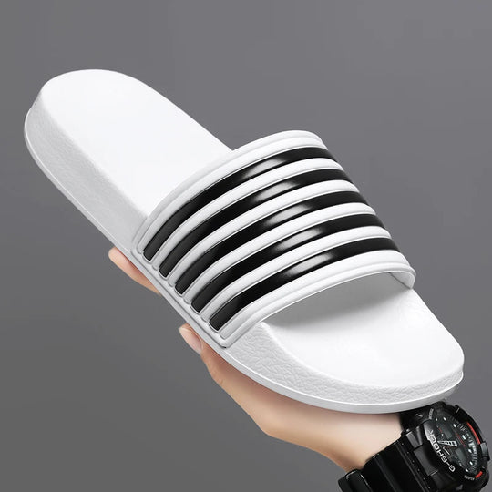 Claquette orthopédique homme style sportif à bandes