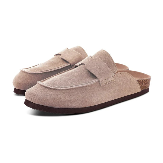 Sabot orthopédique femme style mocassin confortable beige