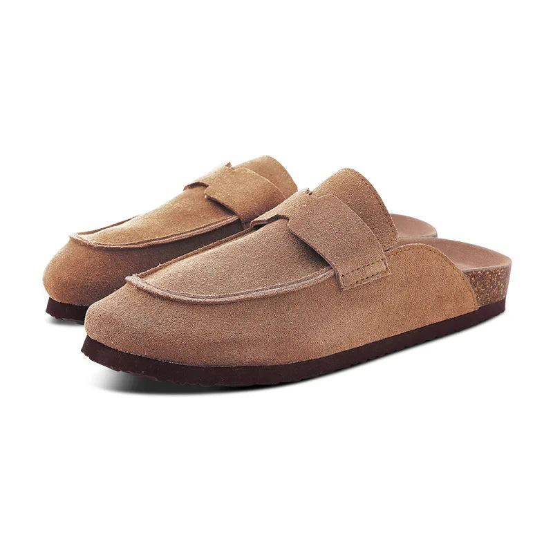 Sabot orthopédique femme style mocassin confortable marron