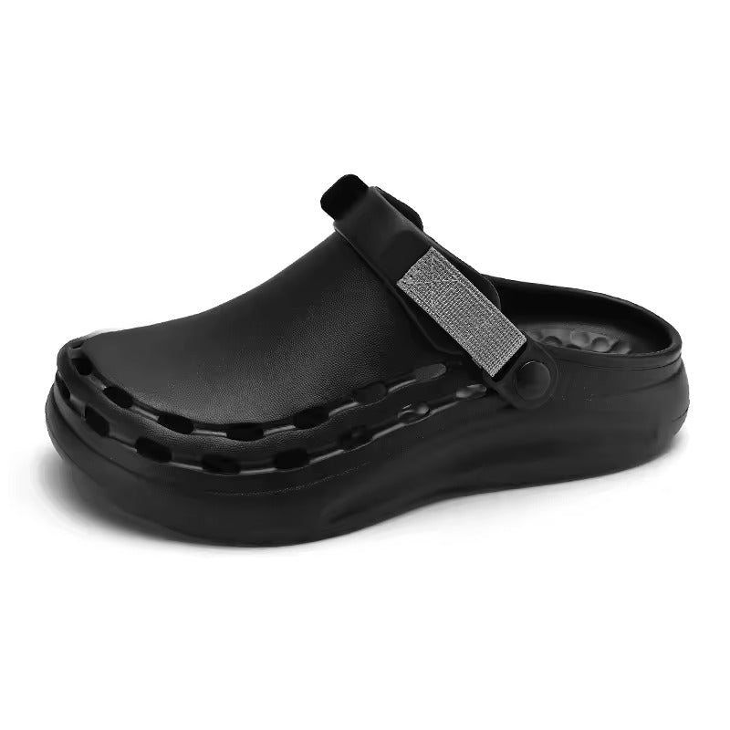 Sabot orthopédique homme EVA à bride ajustable noir