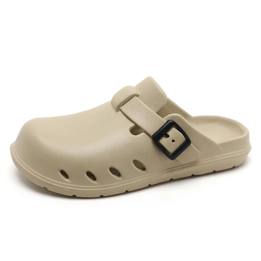 Sabot orthopédique homme à boucle réglable beige