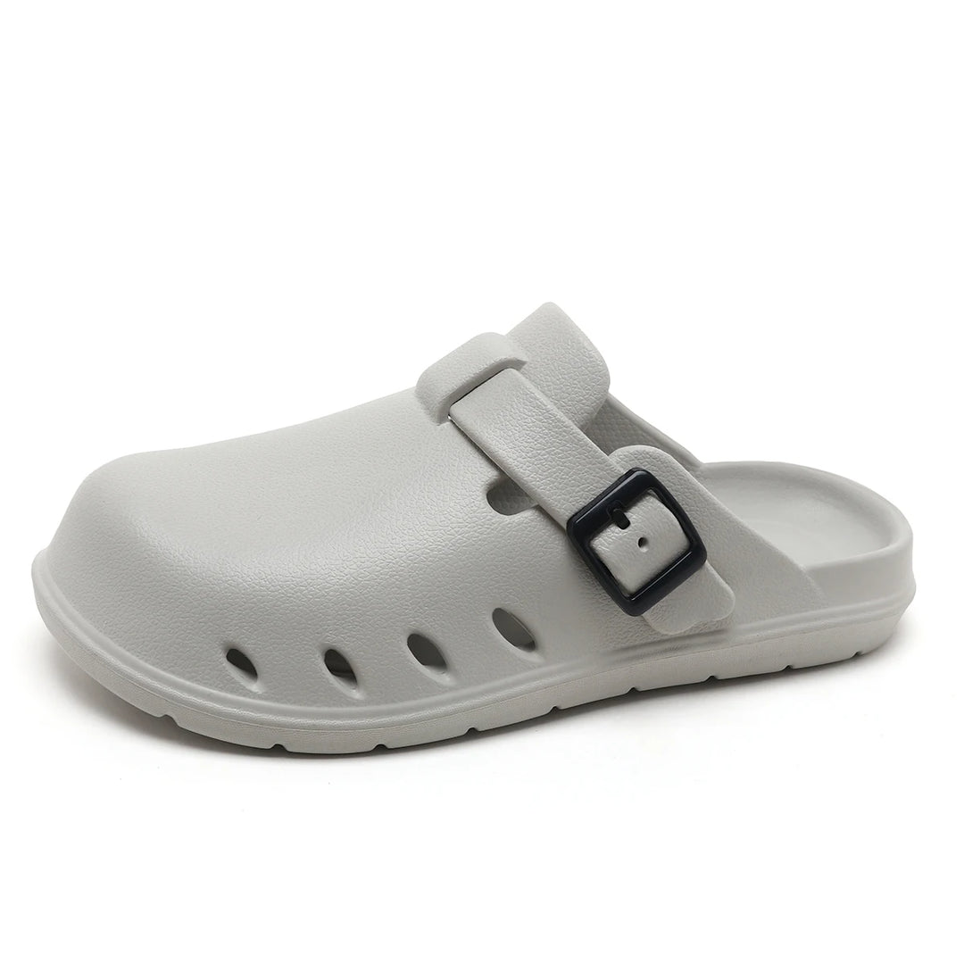 Sabot orthopédique homme à boucle réglable gris