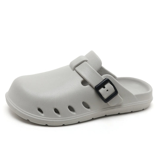 Sabot orthopédique homme à boucle réglable gris