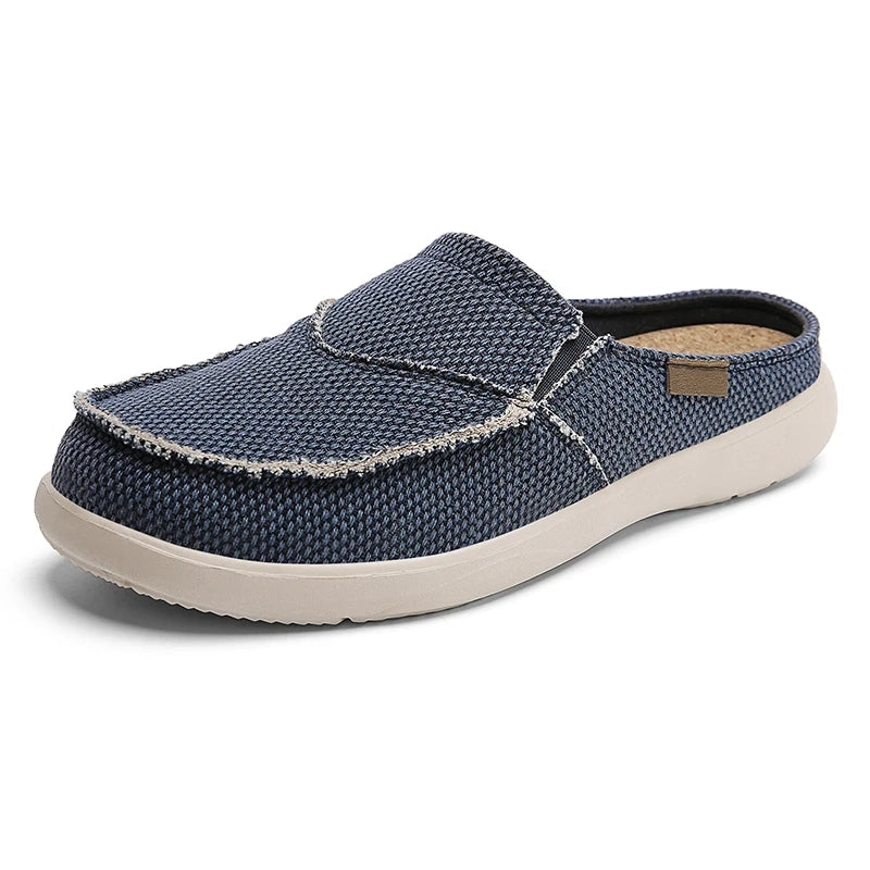 Sabot orthopédique homme confort décontracté bleu