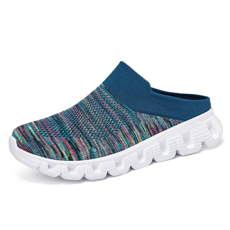 Sabot orthopédique homme en maille stretch multicolore