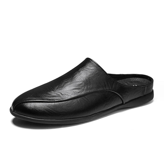 Sabot orthopédique homme à enfiler élégant noir