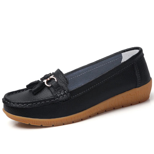 Mocassin orthopédique femme à boucle élégante